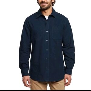 NWT New With the tag Men's Woolrich 100% Cotton Chamois Shirt Large Blue